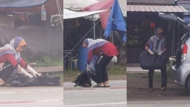 M’sians Praise Kind Woman In Terengganu For Removing Dog’s Remains From Street