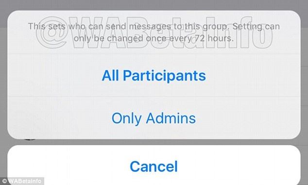feature terbaru whatsapp bolehkan admin 