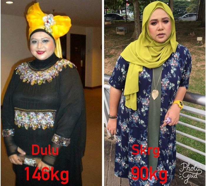 cantiknya ! enot berjaya turunkan berat 29kg