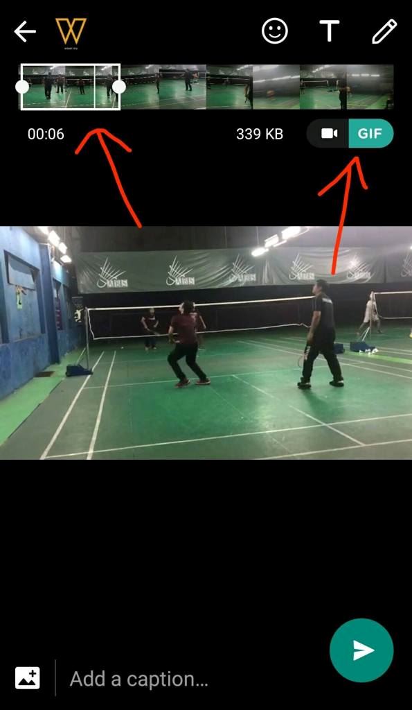 ni cara mudah nak buat gif dari video. guna whatsapp je!