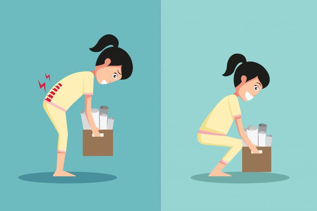 sakit pinggang lepas angkat barang berat sebab salah cara. ni cara yang betul