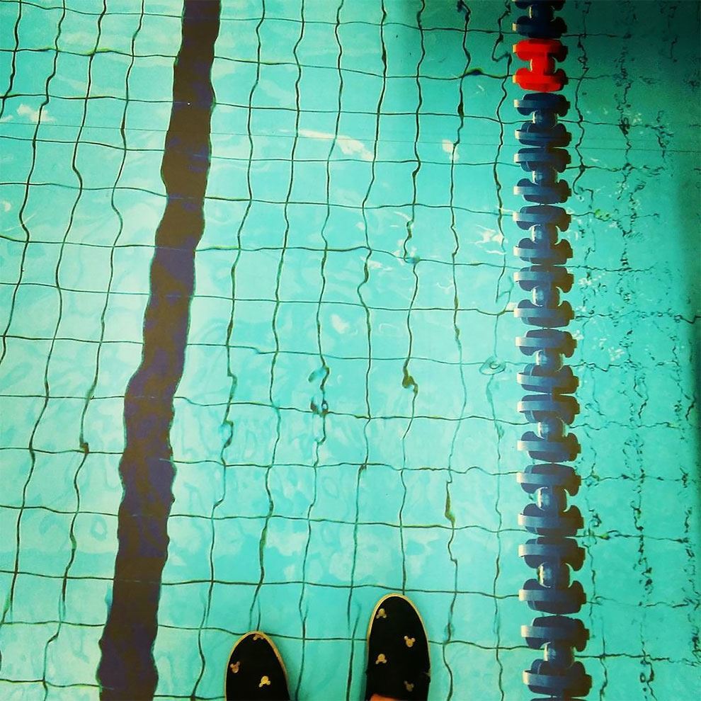 bahagian dalam kereta api di ubah menjadi lokasi sukan