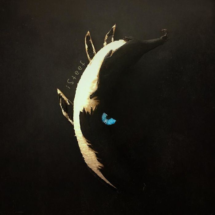 stylo habis! pisang pun boleh bertukar jadi art macam ni eh ? 