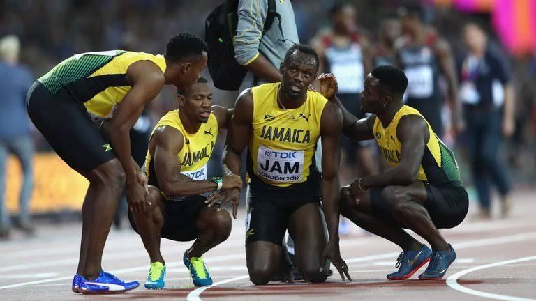 kalah dalam perlawanan terakhir, usain bolt ucap selamat tinggal