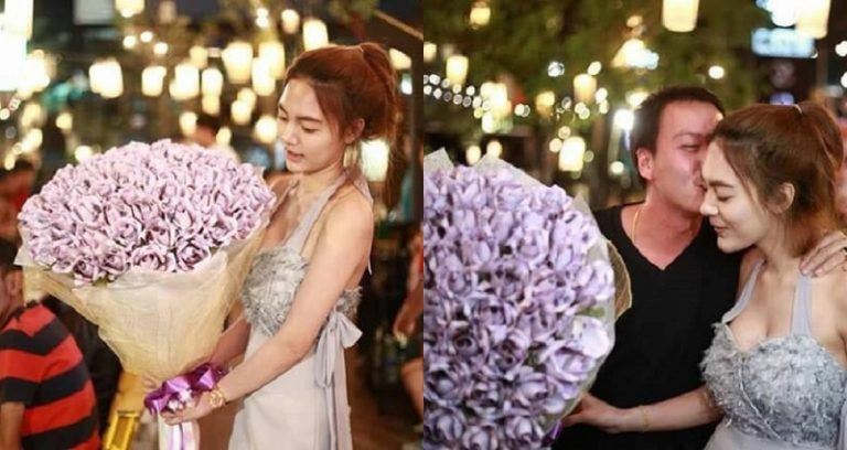 girlfriend bagi jambangan bunga duit sebanyak rm 13015 untuk birthday kekasih