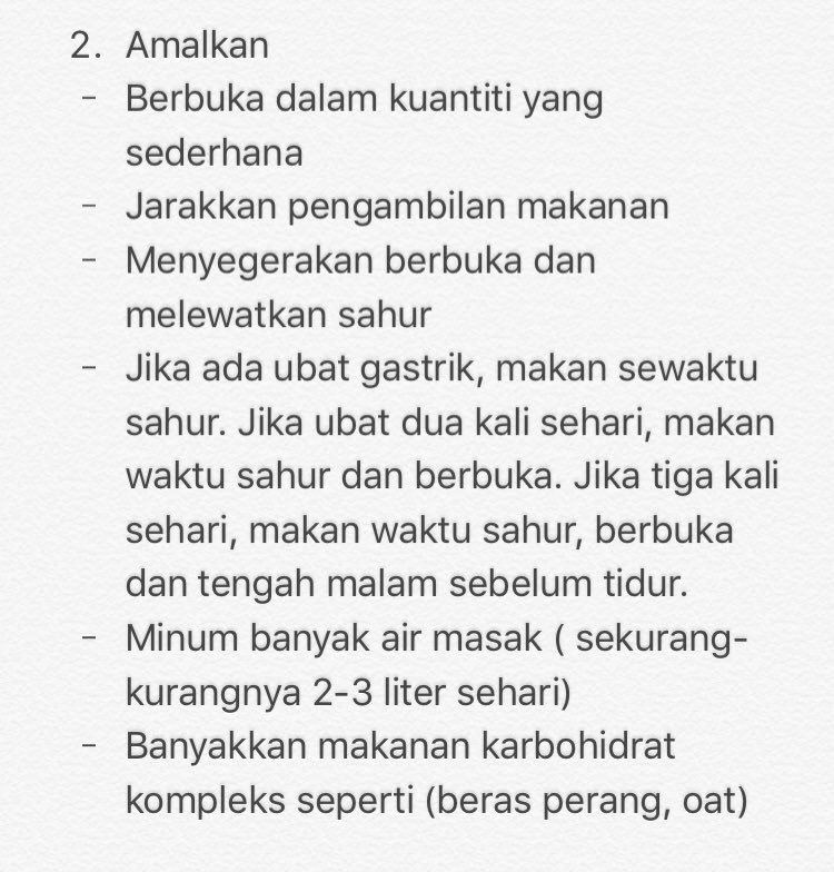 doktor ni kongsi tips berpuasa bagi mereka yang ada gastrik 