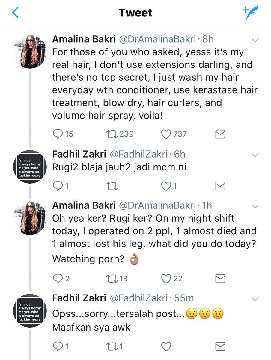 silap condemn, jawapan dr amalina bakri buat lelaki ni tutup akaun twitter