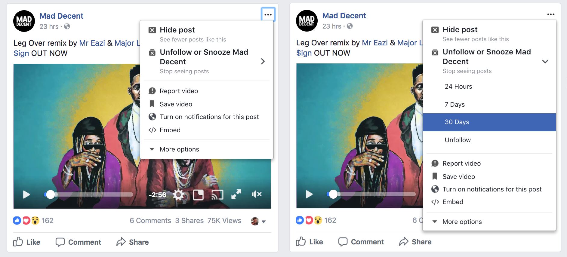 macam mana snooze alarm, macam tu lah fb bagi snooze kawan yang menjengkelkan