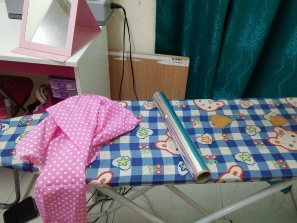 kalau guna bahan ni, gosok baju sebelah je dan cepat 