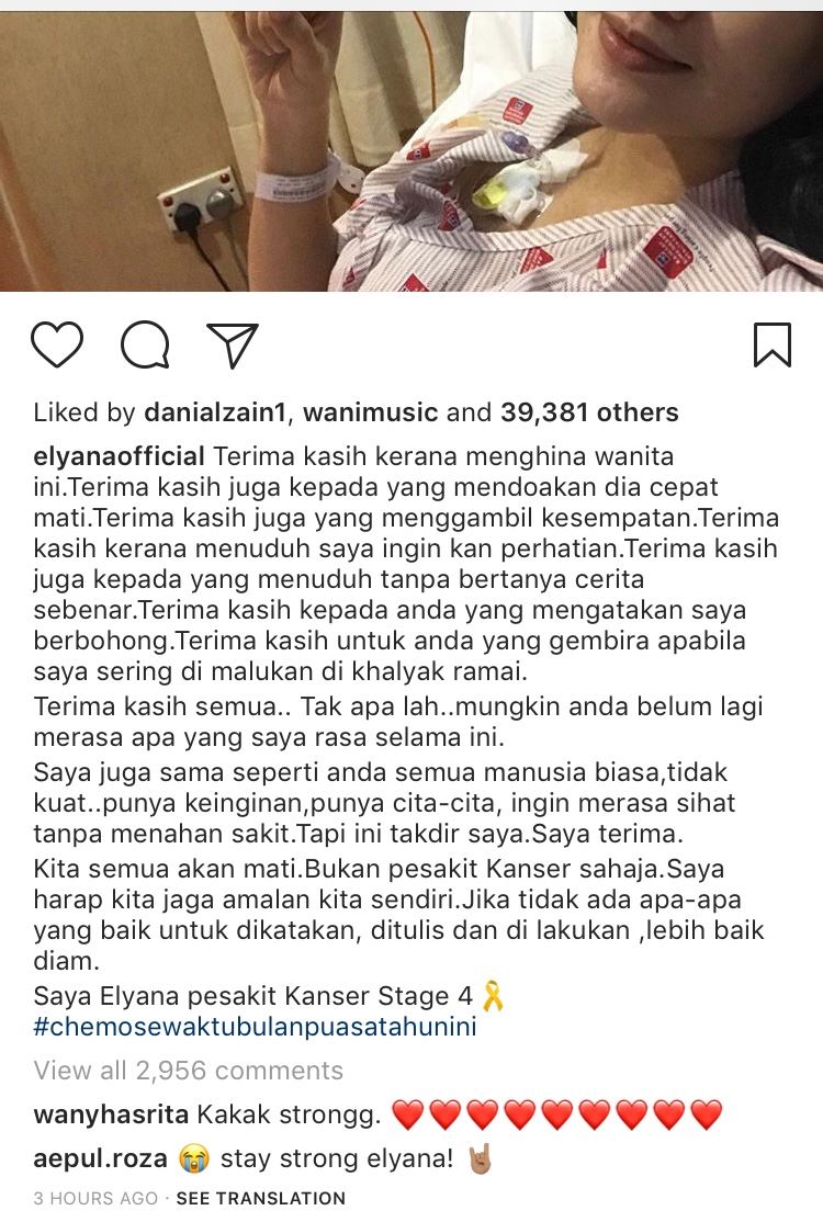 terima kasih kerana menghina wanita ini elyana luah kekecewaannya