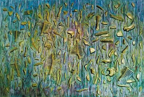 gadis ini tak buang tulang ikan lepas makan sebab nak jadikan lukisan