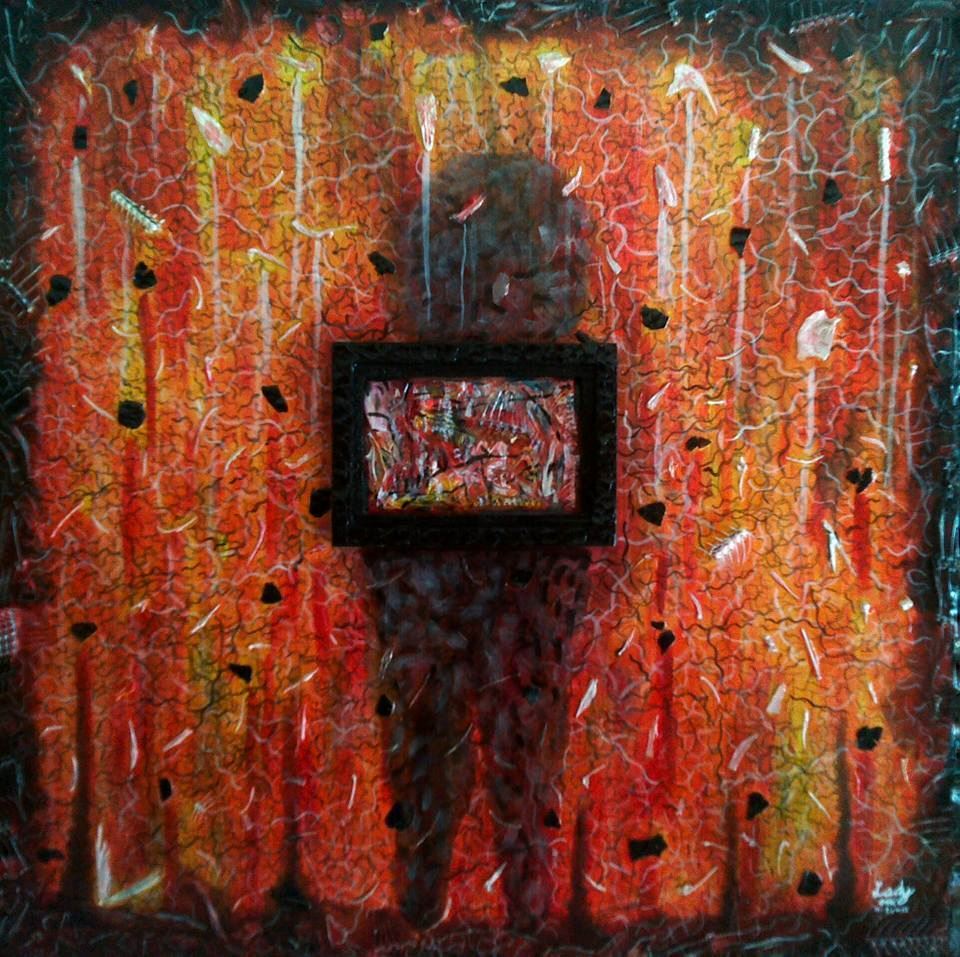 gadis ini tak buang tulang ikan lepas makan sebab nak jadikan lukisan