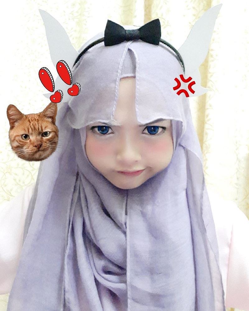 berhijab tak halang gadis dari malaysia ini menggayakan watak anime