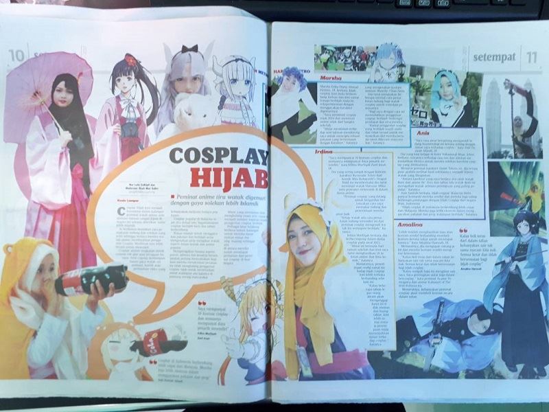 berhijab tak halang gadis dari malaysia ini menggayakan watak anime