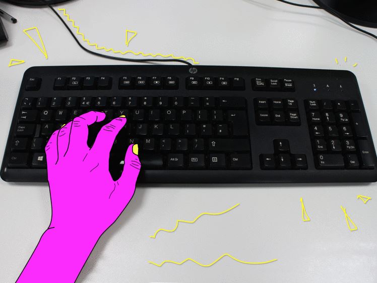 kenapa susah nak buat kerja bila ada orang tengok eh ?