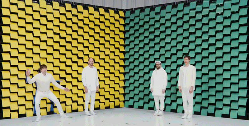 muzik video ok go guna 567 printer sebagai penari latar