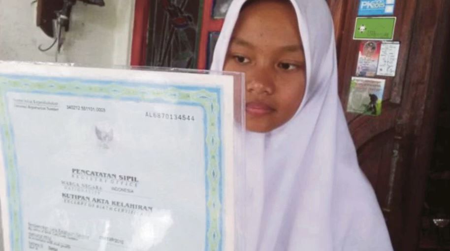 gadis ni miliki nama paling pendek. satu huruf je 