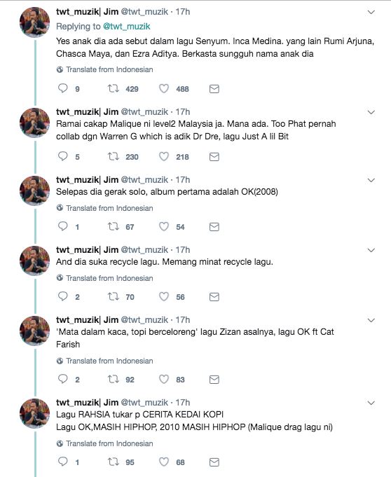 banyak yang orang tak tahu pasal malique. cerita lelaki ni