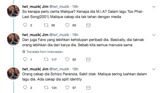 banyak yang orang tak tahu pasal malique. cerita lelaki ni