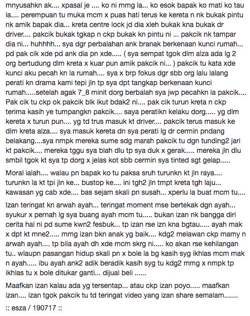 tergamaknya tinggalkan ayah tengah jalan ! 