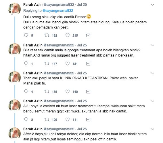 merana nak cantik, wanita ni kongsi kisah from pretyy to ugly