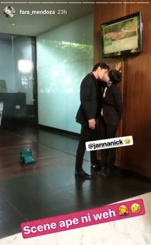 fara mendoza minta maaf disebabkan insta story, fattah dan janna nick dikecam adegan bercium