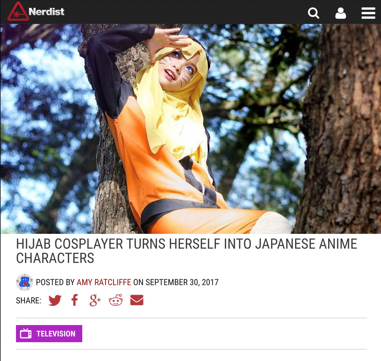 berhijab tak halang gadis dari malaysia ini menggayakan watak anime