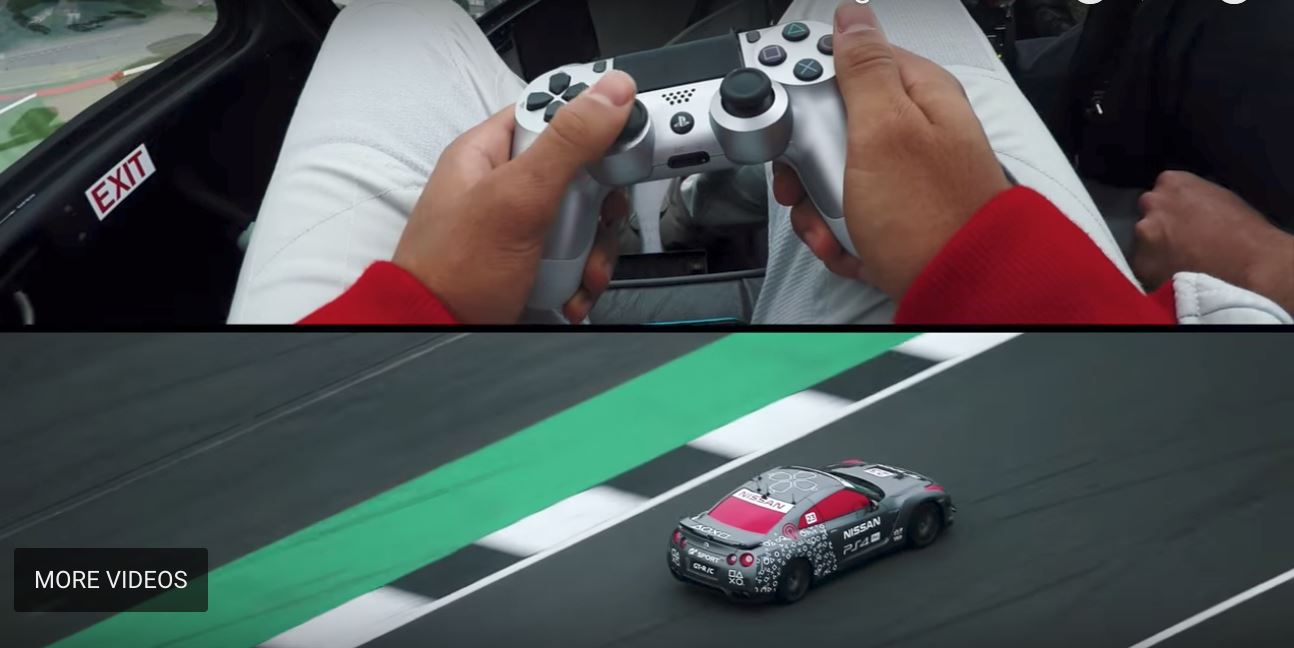 guna joystick untuk kawal kereta sport sebenar atas litar lumba