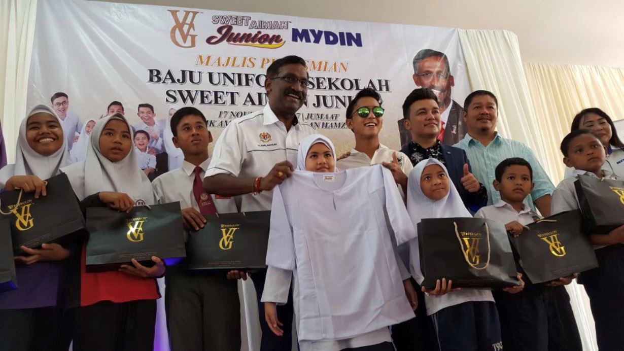 aiman tino jual baju seragam sekolah pula