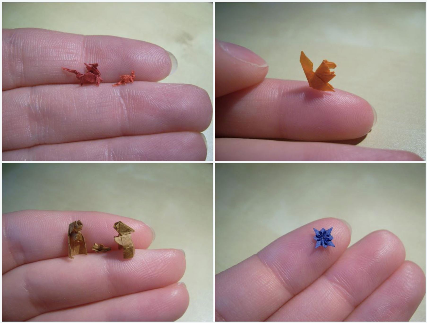 guna pencungkil gigi lipat kertas, origami ni paling kecil di dunia!