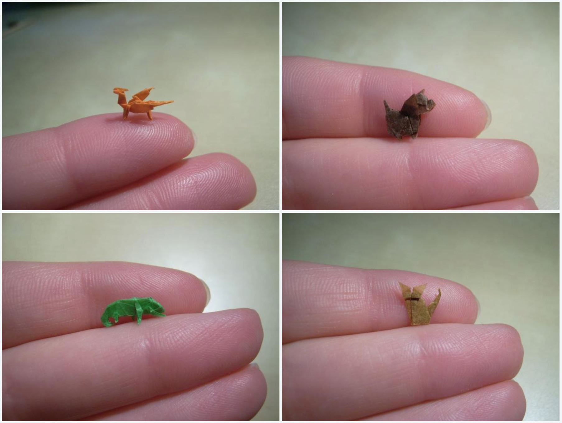 guna pencungkil gigi lipat kertas, origami ni paling kecil di dunia!