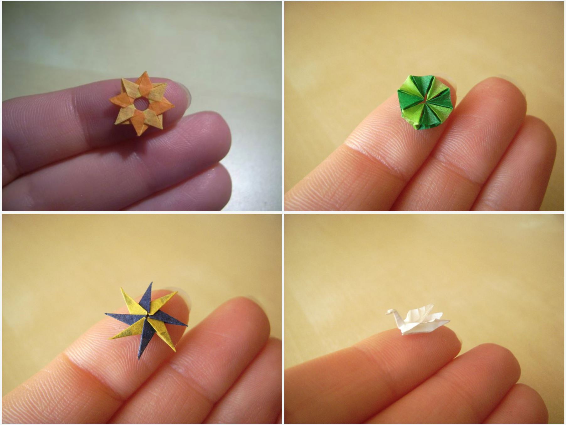 guna pencungkil gigi lipat kertas, origami ni paling kecil di dunia!