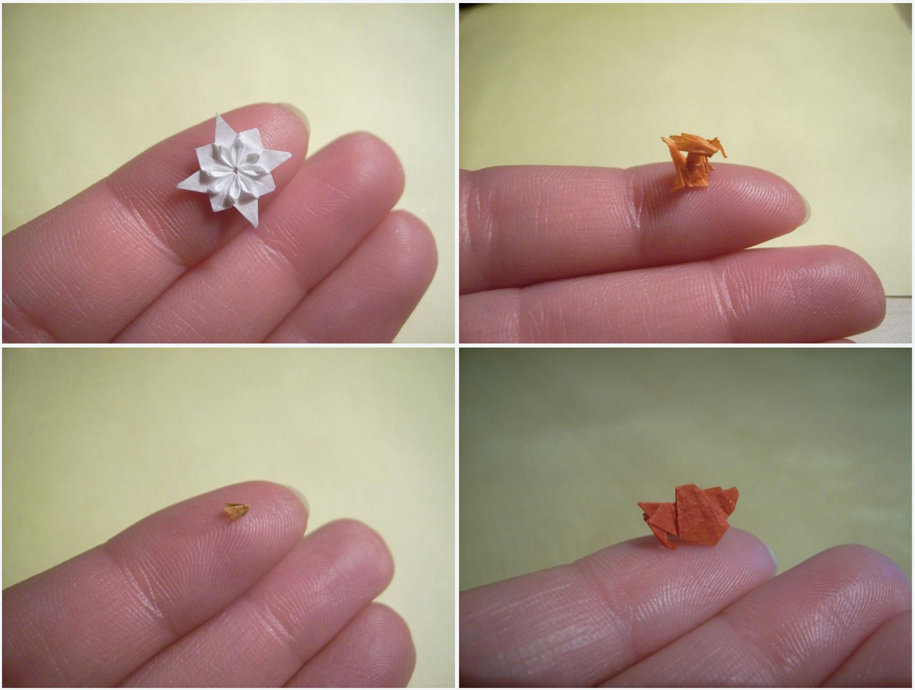 guna pencungkil gigi lipat kertas, origami ni paling kecil di dunia!