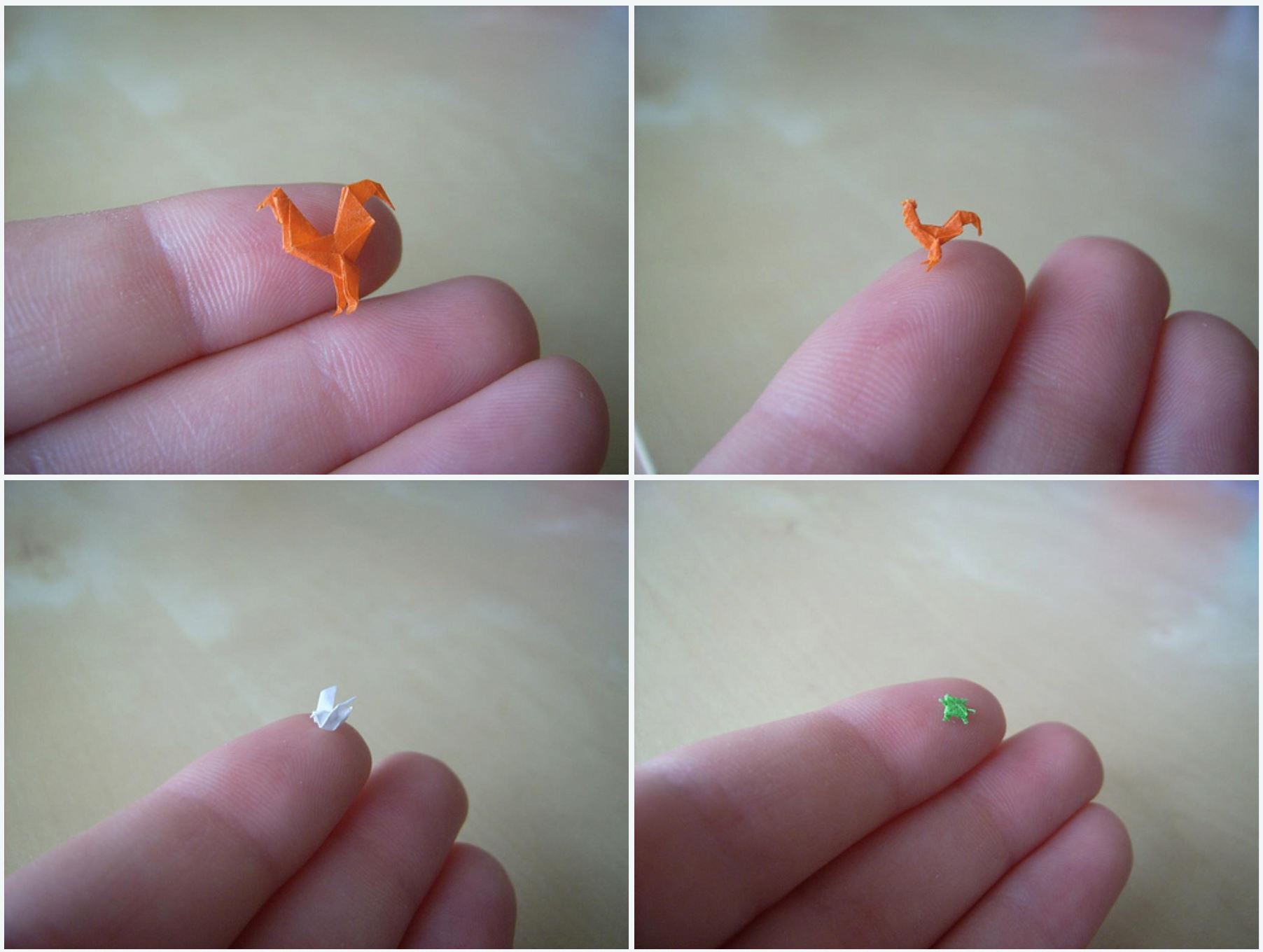 guna pencungkil gigi lipat kertas, origami ni paling kecil di dunia!