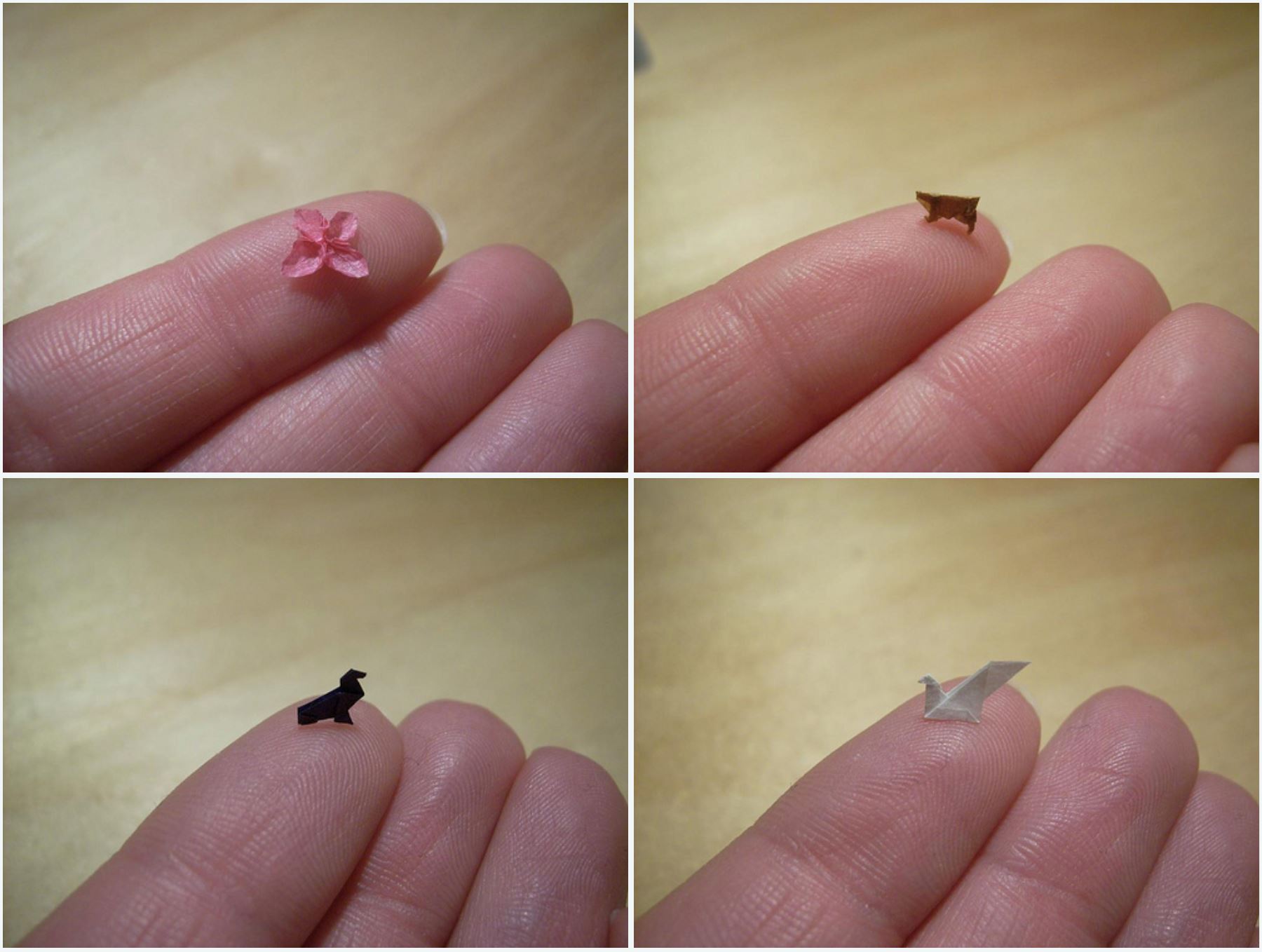 guna pencungkil gigi lipat kertas, origami ni paling kecil di dunia!