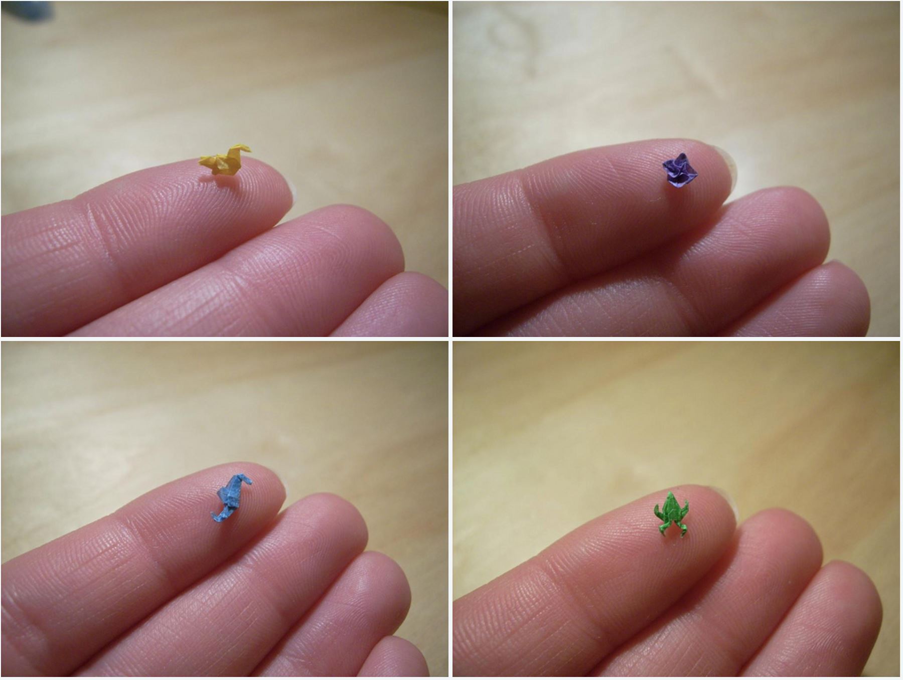 guna pencungkil gigi lipat kertas, origami ni paling kecil di dunia!