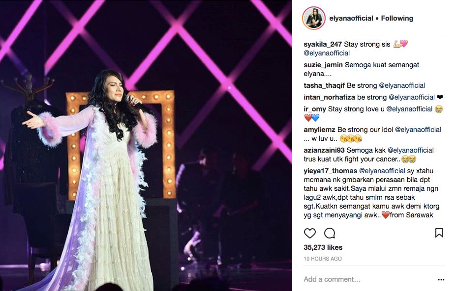 elyana kejutkan peminat selepas dedahkan hidap kanser tahap 4