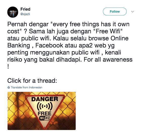 buka website penting guna public wifi ? ni risiko yang harus ditanggung 