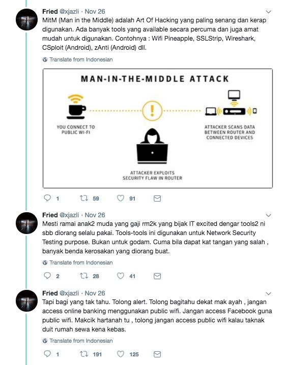 buka website penting guna public wifi ? ni risiko yang harus ditanggung 