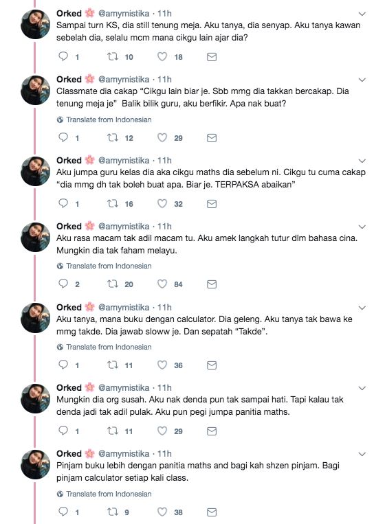 digelar pelajar takda kepala, asyik tenung meja. tapi apa cikgu ni buat ?