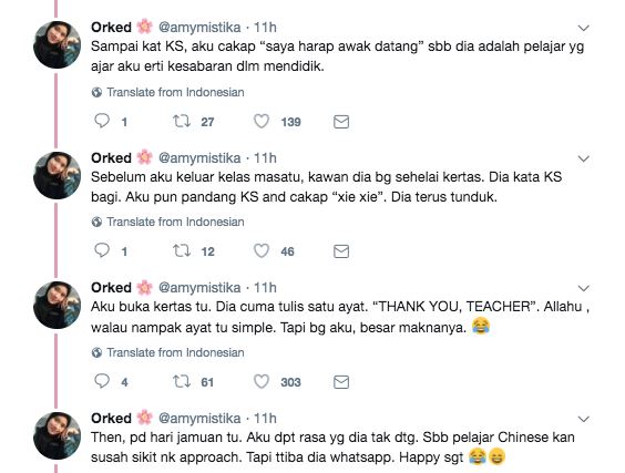 digelar pelajar takda kepala, asyik tenung meja. tapi apa cikgu ni buat ?