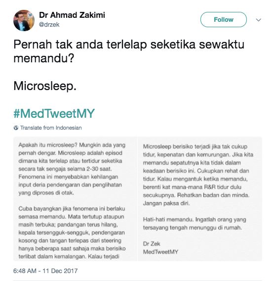 pernah terlelap ketika memandu ? microsleep. 