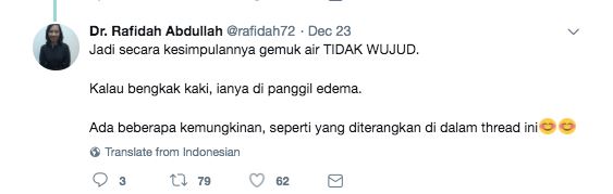 badan berlebih air dengan gemuk air sama ke ? ni jawapannya