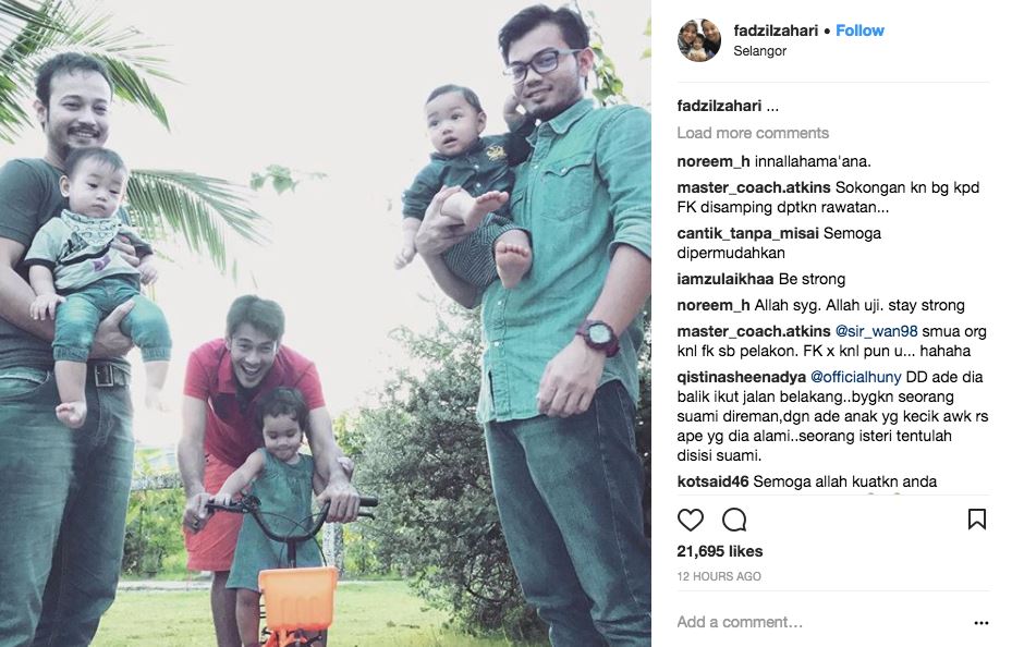 fasha sandha, beto kusyairy dan ramai rakan artis berikan semangat pada farid kamil dan keluarga
