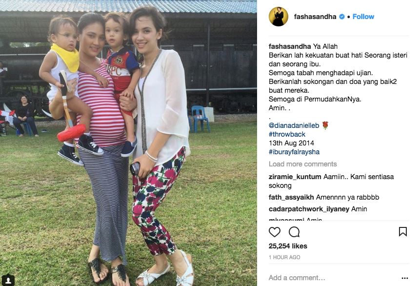 fasha sandha, beto kusyairy dan ramai rakan artis berikan semangat pada farid kamil dan keluarga