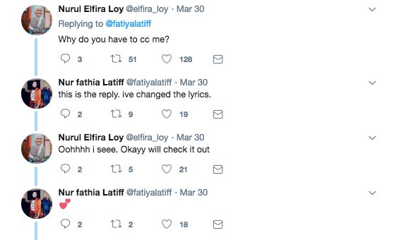 fatiya latiff buat lagu cover dimatamu sufian suhaimi. tapi kenapa cc elfira loy ?