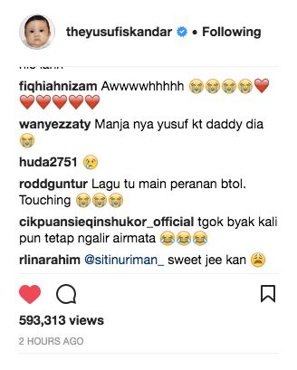 sekian lama tak jumpa, peminat sebak lihat hairul jumpa yusuf dan hanis zalikha
