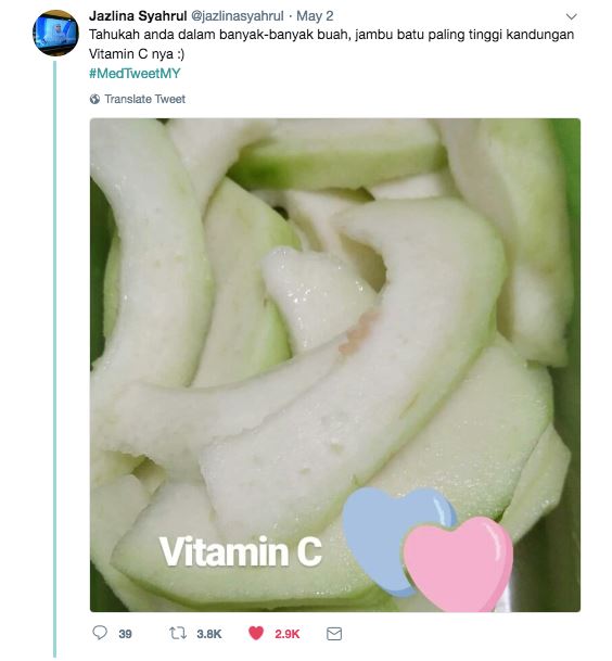 buah ni paling banyak kandungan vitamin c. tak perlu nak cucuk pun ! 