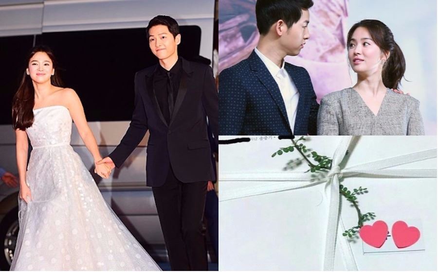 peminat anggap kad kahwin song joong ki dan song hye kyo terlalu simple