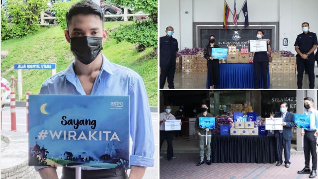 selebriti tempatan turun padang edar kit sayang #wirakita buat petugas barisan hadapan